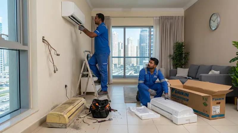 Air conditioner replacement service