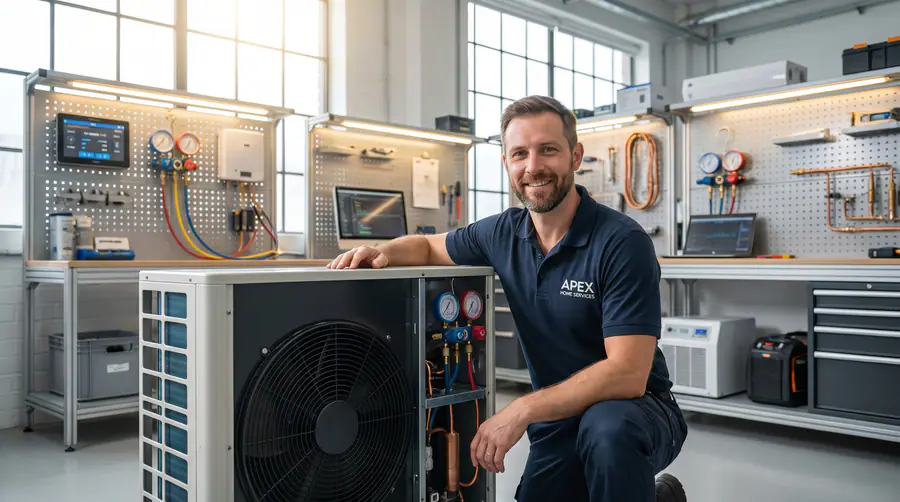 SAAD MAAZ licensed HVAC and refrigeration technical specialist at work